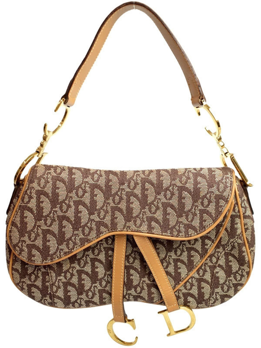 Christian Dior Trotter Double Saddle Bag Hobo